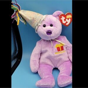 💥5/$10💥 TY Beanie Baby Bear, February birthday 🎂